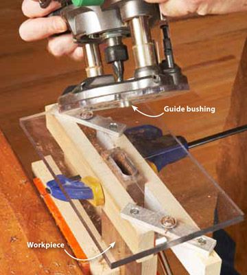 Build you own router mortising jig for precision machined mortises. Mortise Jig, Hand Tools Woodworking, Woodworking Jig Plans, Diy Router, Woodworking Quotes, Router Projects, Router Jig, Woodworking Jig, Router Woodworking