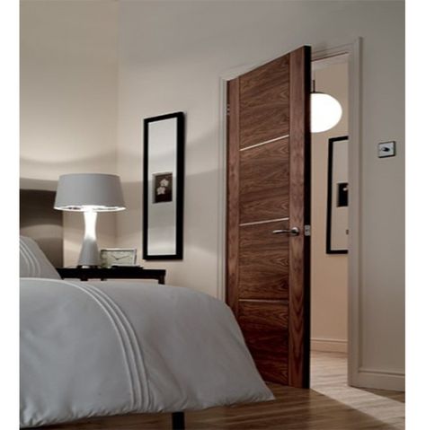 UK Branded Wide Range of Modern Walnut #Doors for #Home & Office  #homedecor #interiordesign Internal Doors Modern, Modern Floors, Interior Design Institute, Stylish Doors, Walnut Doors, Fire Door, Doors Interior Modern, Interior Wood Doors, Interior Design Singapore