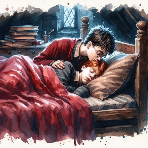 Ron X Draco Fanart, Ron X Harry Ship Fanart, Harry Potter Ships, Harry James, Harry Potter Headcannons, Harry James Potter, Albus Dumbledore, Harry Potter Fan Art, James Potter