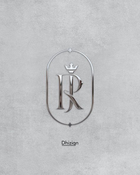 Chrome metal effect letter JR crown monogram logo for jewelry fashion brand Rj Monogram, Jewelry Brand Logo, Logo Design Agency, Gold Logo Design, Jewelry Logo Design, Inspiration Logo Design, Logo Creator, Fashion Logo Branding, Logo Jewelry