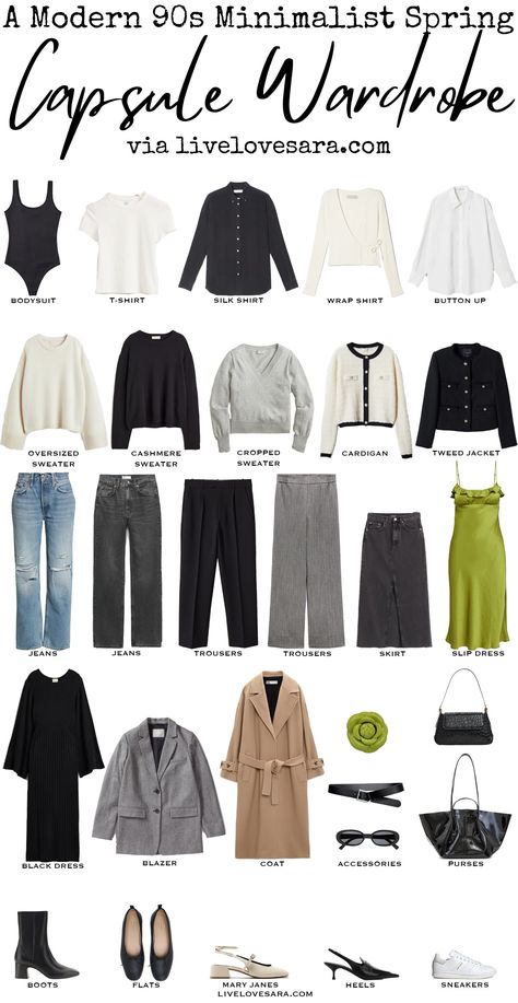 Capsule Wardrobe Archives - livelovesara 90s Minimalism Fashion, Black Dress Flats, Black Dress Boots, 90s Minimalism, Over 40 Fashion, 90s Actresses, 40 Fashion, Spring Capsule, Black Jeans Outfit