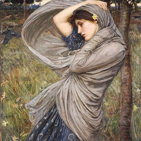 Boreas by John William Waterhouse Waterhouse Paintings, John Waterhouse, John William Godward, Pre Raphaelite Art, John Everett Millais, Berthe Morisot, Mary Cassatt, John William Waterhouse, Georges Seurat