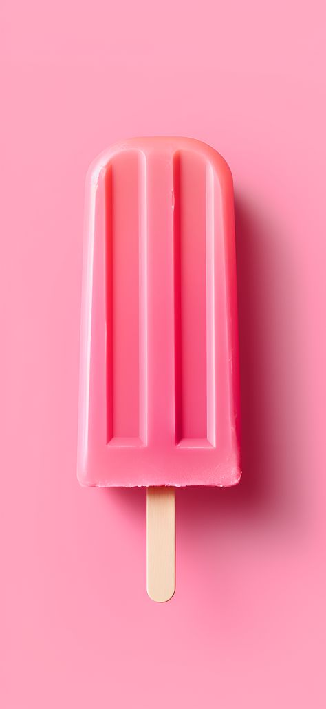 A tender summer aesthetic wallpaper featuring a sweet pink popsicle on a pale pink scene, a serene and calming visual for iPhone and Android users. Popsicle Aesthetic, Popsicle Wallpaper, Pink Popsicles, Aesthetic Wallpaper For Iphone, Summer Aesthetic Wallpaper, Popsicle Art, Simplistic Wallpaper, Canvas Aesthetic, Wallpaper For Iphone