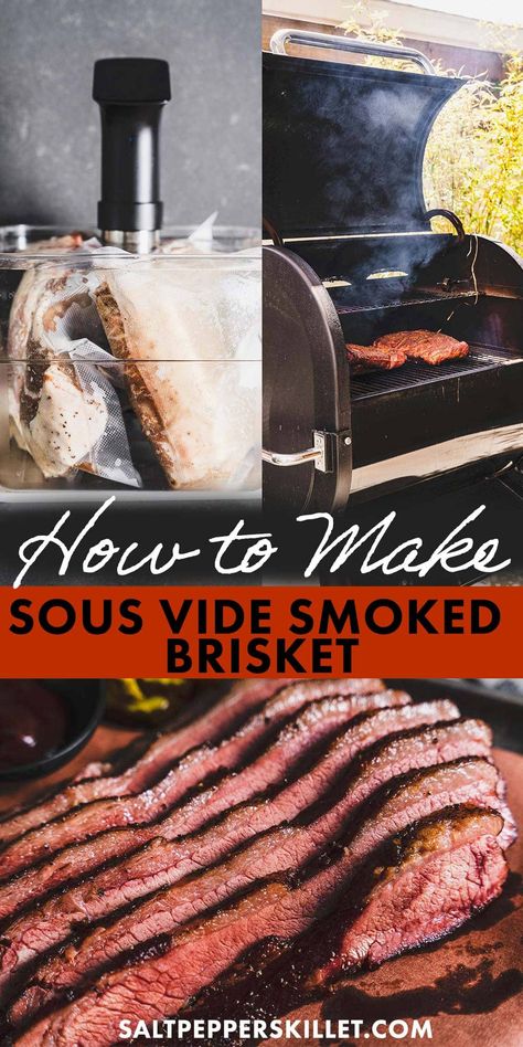 Sous Vide Brisket, Slow Smoked Brisket, Brisket Flat, Brisket Oven, Brisket Recipes Smoked, Bbq Brisket, Sous Vide Recipes, Brisket Recipes, Smoked Cooking