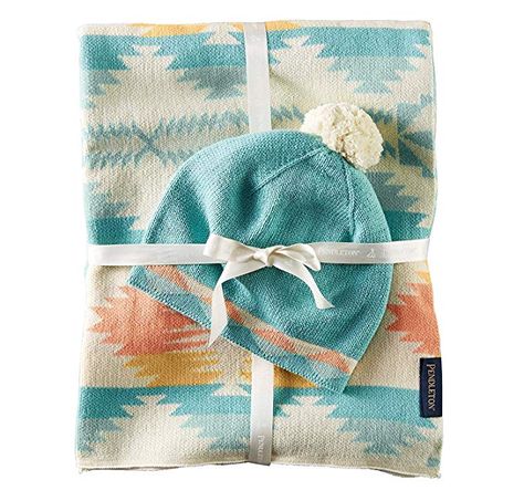 Amazon.com: Pendleton Unisex Knit Sherpa Baby Blanket and Beanie Gift Set Falcon Cove One Size: Gateway Pendleton Bedding, Sherpa Baby Blanket, Knit Baby Blanket, Pendleton Blanket, Wool Throw Blanket, Pendleton Woolen Mills, Hooded Baby Towel, Sherpa Throw Blankets, Baby Towel