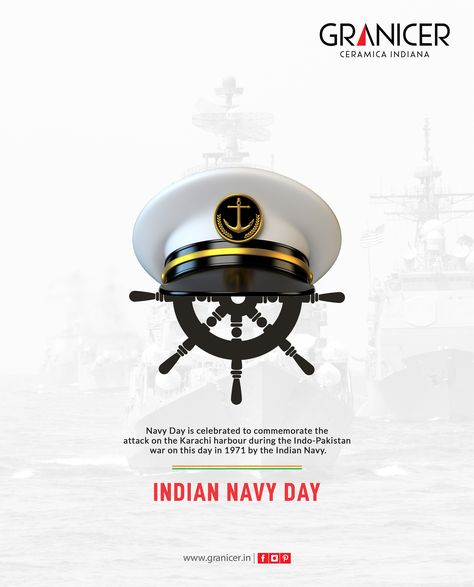 Navy Day is celebrated to commemorate the attack on the Karachi harbour during the Indo-Pakistan war on this day in 1971 by the Indian Navy. 𝗜𝗻𝗱𝗶𝗮𝗻 𝗡𝗮𝘃𝘆 𝗗𝗮𝘆 #indiannavy #indianarmy #indianairforce #india #jaihind #army #indian #bsf #ssb #parasf #crpf #specialforces #ncc #airforce #indianarmedforces #nationaldefenceacademy #indianarmyday #armystrong #indiansoldiers #indianarmyofficers Indian Navy Day Creative Post, Indian Navy Day Poster, Indian Navy Day Creative Ads, Nss Poster, Navy Day Poster, Indian Navy Ships, National Cadet Corps, Tmt Steel, Army Indian