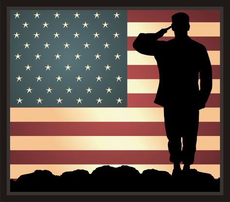 Soldier Silhouette, John Rambo, Church Bulletin Boards, Patriotic Art, Flag Painting, Us Veterans, A Soldier, God Bless America, Veterans Day