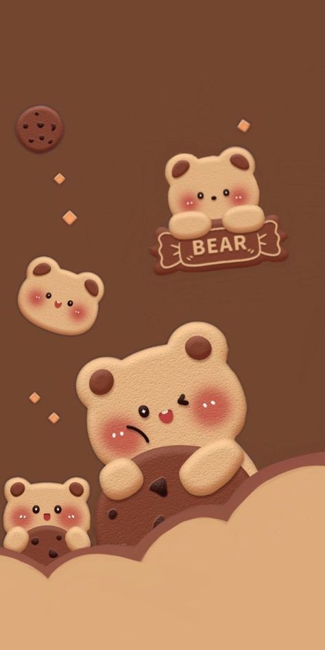 Cute Wallpapers Aesthetic Bear, Cute Bear Wallpaper Aesthetic, Teddy Bear Wallpaper, Jelly Wallpaper, Cute Mobile Wallpapers, Iphone Wallpaper Classy, Iphone Wallpaper Kawaii, Cute Galaxy Wallpaper, Simple Iphone Wallpaper