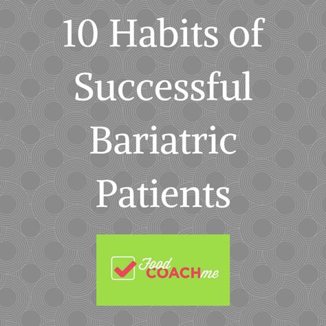 10 Habits of Successful Bariatric Patients - what are the most successful patients doing that you need to know about? Bariatric Sleeve, Bariatric Diet, Sleeve Surgery, Bariatric Eating, Bariatric Recipes, Gastric Bypass, Natural Therapy, Isagenix, Health Matters