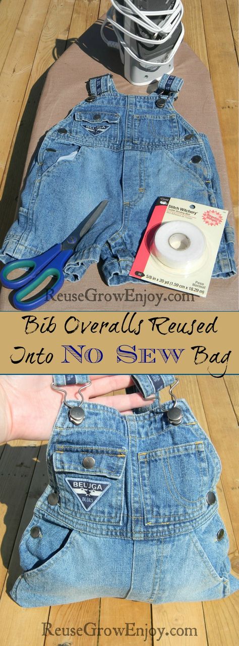 Such an adorable way to upcycled! You can make Bib Overalls Reused Into Bag. These even make for great gifts! Thrift Store Upcycle Clothes, Jean Projects, Diy Bibs, Jeans Crafts, Jean Purses, Jean Crafts, Recycled Jeans, Diy Projects For Kids, Denim Ideas