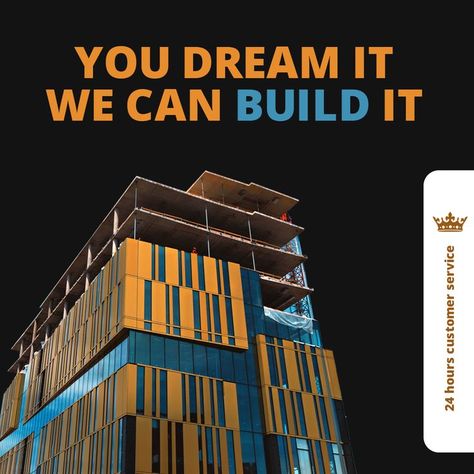 construction poster design Construction Poster Design, Construction Poster, Building Poster, Social Media Poster, Building Construction, Poster Design, Dreaming Of You, Social Media, Building