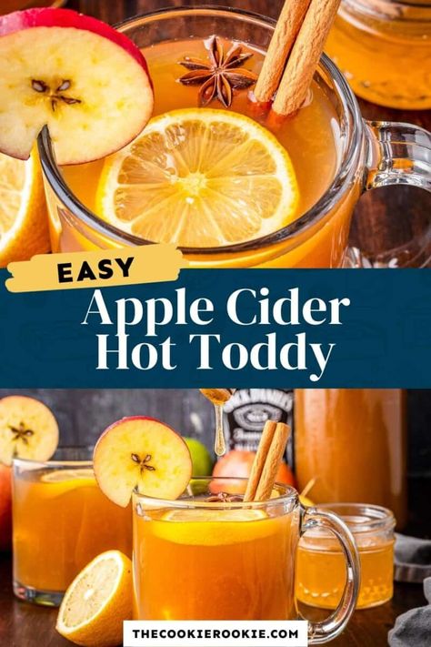 Warm Whiskey Drinks, Honey Drinks, Apple Cider Hot Toddy, Hot Toddy Recipe, Hard Bread, Toddy Recipe, Cold Remedy, Hot Toddies Recipe, Hot Drinks Recipes