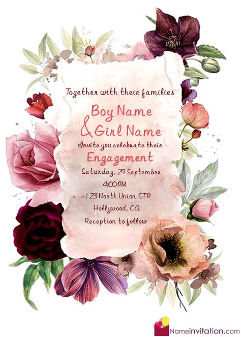 Awesome Engagement Invitation Card With Name Editing Free Download Engagement Invitation Card Design, Engagement Invitation Card, Name Maker, Free Invitation Cards, Online Invitation Card, Engagement Invitation Cards, Baby Photo Editing, Invitation Maker, Engagement Card