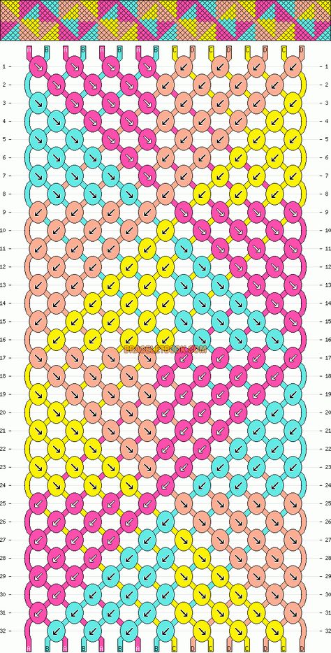 Normal Friendship Bracelet Pattern #9913 - BraceletBook.com Great Deals, Coupon Codes & FREE Shipping. Visit https://freeshippingproducts.com/ Bracelet Templates, Floss Bracelets, Cool Friendship Bracelets, String Bracelet Patterns, Yarn Patterns, Friendship Bracelet Patterns Easy, String Bracelets, Embroidery Bracelets, Friendship Bracelets Tutorial