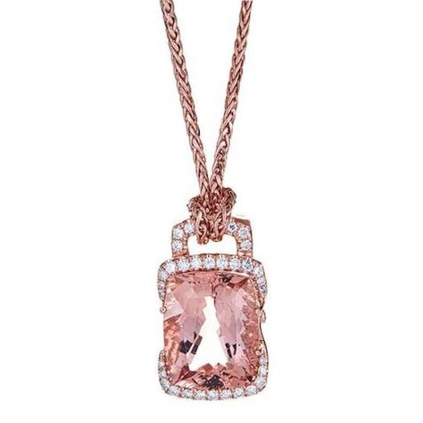 Handmade 14k Rose Gold pendant fearing a beautiful 36.5 carat Morganite stone surrounded by approximately 1.5 carats in brilliant round diamonds. (Chain included) Diamond Necklace Tiffany, Small Diamond Necklace, Single Diamond Necklace, Uncut Diamond Necklace, Diamond Necklace Simple, Floating Diamond Necklace, Real Diamond Necklace, Black Diamond Necklace, Dainty Diamond Necklace