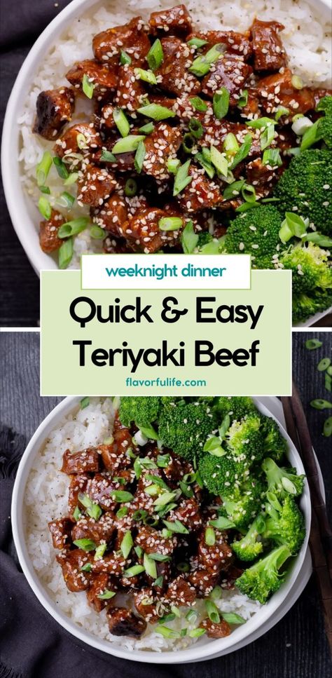 Enjoy this beef and broccoli stir fry featuring tender teriyaki steak bites in a savory sauce. This easy beef with broccoli recipe brings together flavorful teriyaki steak bites with fresh broccoli for a perfect easy beef and broccoli dinner. Try this go to weeknight dish for a quick, tasty meal! Teriyaki Beef And Broccoli, Teriyaki Steak Bites, Beef With Broccoli Recipe, Pork Side Dishes, Broccoli Dinner, Beef With Broccoli, Teriyaki Steak, Easy Beef And Broccoli, Steak And Rice