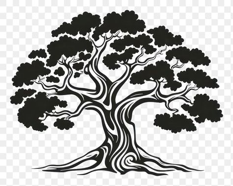 Tree Branch Silhouette, Oak Tree Drawings, Branch Silhouette, Tree Black And White, White Oak Tree, Silhouette Drawing, Tree Vector, Happy Janmashtami, Tree Png