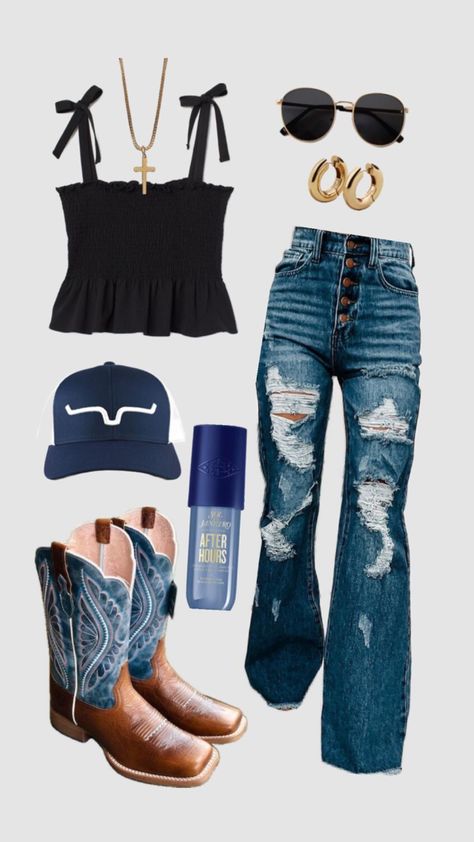 #barrelracing Clothes And Accessories, Outfits Summer, So Cute, Cowboy, Concert, Boots, Blue, Clothes