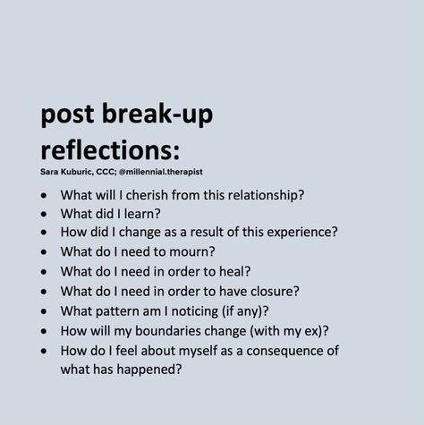 Breakup Healing Quotes, Healing From A Breakup, Post Break Up, Mindfulness Journal Prompts, Breakup Motivation, Break Ups, Journal Inspiration Writing, Healing Journaling, Gratitude Journal Prompts