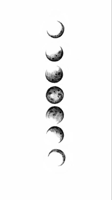 Moon Tattoo Template, Jimin Moon Tattoo, Jimin Tattoo, Moon Phase Tattoo, Moon Cycle Tattoo, Full Moon Tattoo, Moon Phases Tattoo, Black Tattoo Cover Up, Bts Tattoos