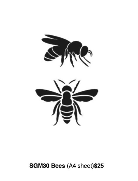 Bee Silhouette, Bee Stencil, Bee Graphic, Bee Printables, Frida Art, Black And White Images, Silhouette Stencil, White Images, Stencil Pattern