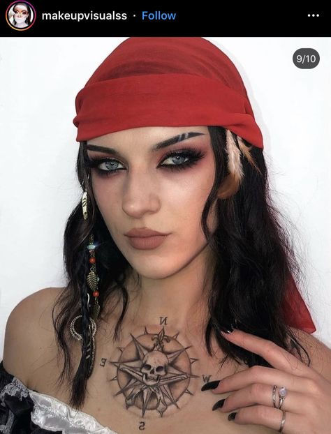 Pirate Makeup, Pirate Hair, Pirate Halloween Costumes, Hot Halloween Outfits, Halloween Makeup Pretty, Pirate Halloween, Cute Couple Halloween Costumes, Halloween Makeup Inspiration, Trendy Halloween Costumes