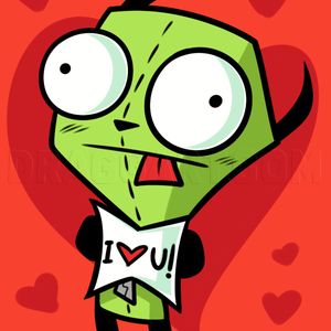 Draw Valentine, Gir Pfp, Gir From Invader Zim, Scene Icons, Invader Zim Characters, The Olympic Games, Rawr Xd, Drawing Guide, Have Inspiration