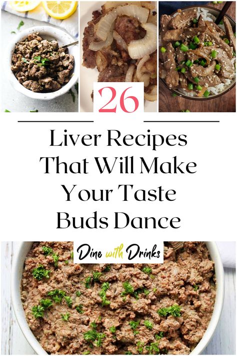 Collage of 4 liver recipes. Leftover Liver Recipes, Beef Liver Recipes Crockpot, How To Prepare Liver, Pig Liver Recipes, Calf Liver Recipes, Chinese Liver Recipe, Liver Recipes Healthy, Beef Liver Recipes, Liver Rescue