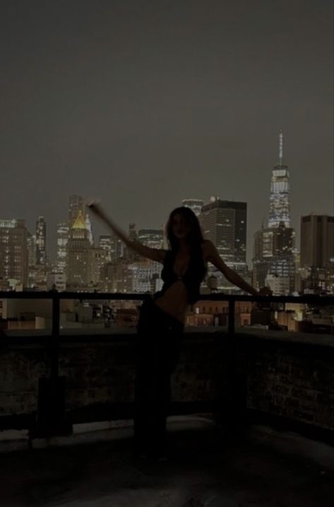 At Night, Roof, A Woman, New York, Music, On Instagram, Instagram