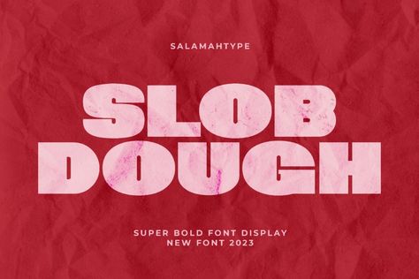 “Slob Dough” is a super bold font that is very suitable for use with various print and digital media, with its thickness capable of attracting attention when used as a headline or logo. SLOB DOUGH also comes with a textured version which is your choice for project design needs that are classic or vintage in […] Get your free download of the Slob Dough Font now at FreeFontDL - Free Font Download! Bold Typeface, Free Font Download, Business Fonts, Professional Fonts, Font Digital, Font Inspiration, Graphic Design Fonts, Creative Typography, Stylish Fonts