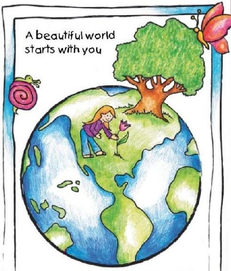 Beautiful World Earth Day Book Mother Earth Drawing, Save Earth Posters, Save Earth Drawing, Earth Day Worksheets, Earth Day Drawing, Earth Day Coloring Pages, Earth Day Posters, Earth Day Projects, Earth Drawings