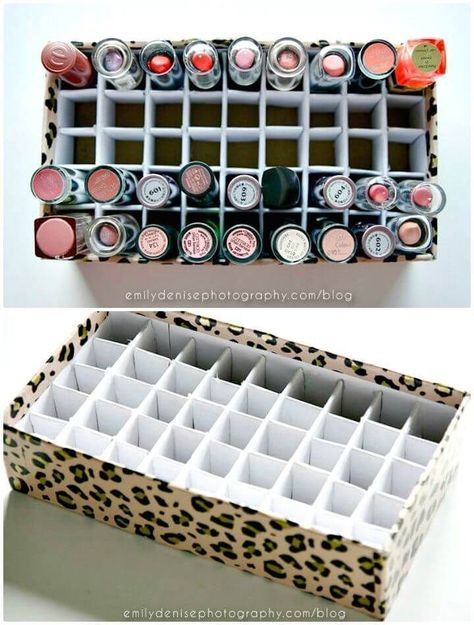 34 Best DIY Makeup Organizer/Storage IdeasDIY Ideas makeup OrganizerStorage Check more at ://diy12.decorx.site/34-best-diy-makeup-organizer-storage-ideas/ Hanging Makeup Organizer, Easy Diy Wall Hanging, Diy Makeup Organizer, Storage Ideas Diy, Diy Makeup Storage, Lipstick Organizer, Diy Lipstick, Organizer Diy, Nintendo Console