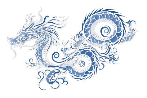 Dragon pattern line creativity. | premium image by rawpixel.com / Nardsucha Dragon Logo Design Ideas, Blue Chinese Dragon, Rain Collector, Blue Dragons, Dragon Line, Dragon Blue, Chinese Dragons, Dragon Chinese, Plan Layout