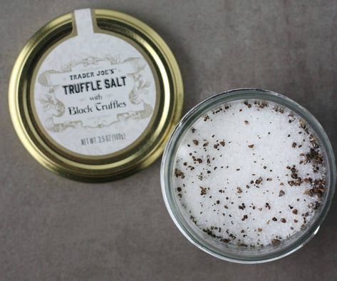 Trader Joe's Truffle Salt with Black Truffles review contains recommendations to see if it is worth putting on your next shopping list. #traderjoes #truffle