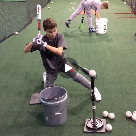 Laird's Training LLC on Instagram: "Patrick Hobson last nite working on the "Slot and Feel" Drill on 1 Knee! Focus is working on the slot of elbow, proprioception, body awareness and the feel of the swing! Great drill and helps a lot of ballplayers! #baseball #hitting #hittingdrills #HittingTips #work #proprioception #bodyawareness #feel #youthbaseball #baseball #instagood #instagram #youtube #youtubechannel #highschoolbaseball #collegebaseball #ballplayer #batting #battingpractice #tee #drills" Outfield Drills Baseball, Indoor Batting Cage, Baseball Training Equipment, Batting Cage, Baseball Drills, Baseball Hitting, Baseball Pitching, High School Baseball, Baseball Training