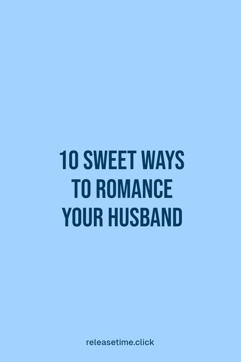 Romance can sometimes slip through the cracks of daily life. Check out these 10 sweet and simple ways to show your husband how much you cherish him. From surprise love notes to unforgettable date ideas, these tips help keep the magic alive in your marriage. Small gestures can go a long way. Whether you plan a romantic dinner or share a cozy evening at home, each action helps strengthen your bond and reminds your husband of your love. Get ready to spark that romance again! Romance Your Husband, Small Gestures, Romantic Love Messages, Romantic Surprise, Ways To Show Love, Cozy Evening, Physical Touch, Romantic Dinner, Date Ideas