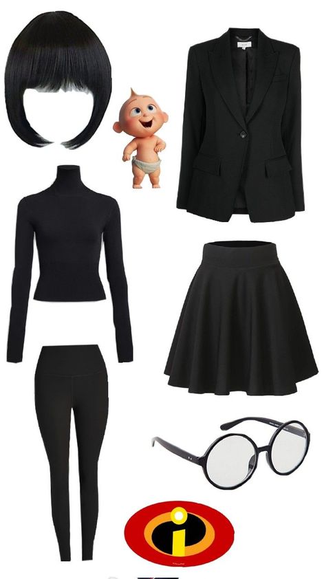 Edna Costume, Edna Mode Costume, Best Friend Halloween, Diy Costumes Women, Edna Mode, Couples Halloween Outfits, Couples Halloween, Cute Costumes, Couple Halloween