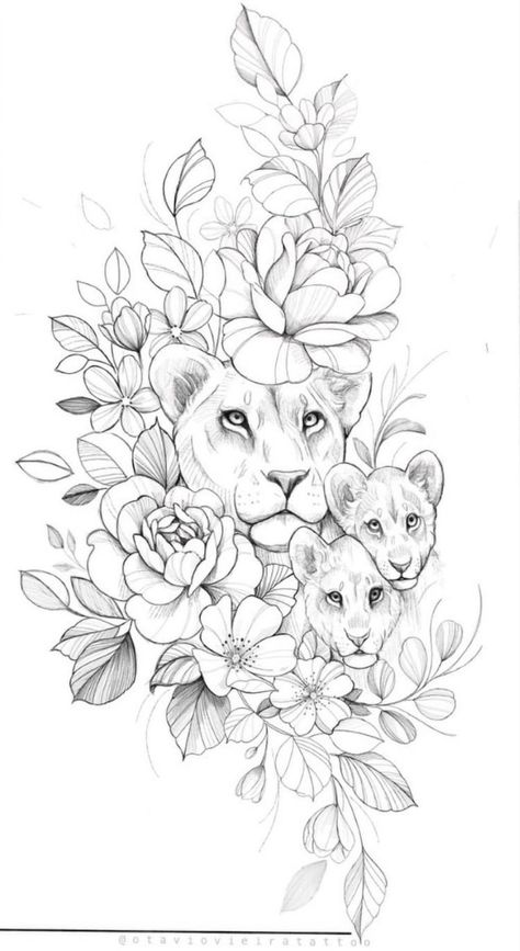 Lioness And Cub Tattoo, Lion Cub Tattoo, Lioness Tattoo Design, Any Tattoo, Cubs Tattoo, Lioness Tattoo, Tattoo Design Tattoo, Mom Tattoo Designs, Mommy Tattoos