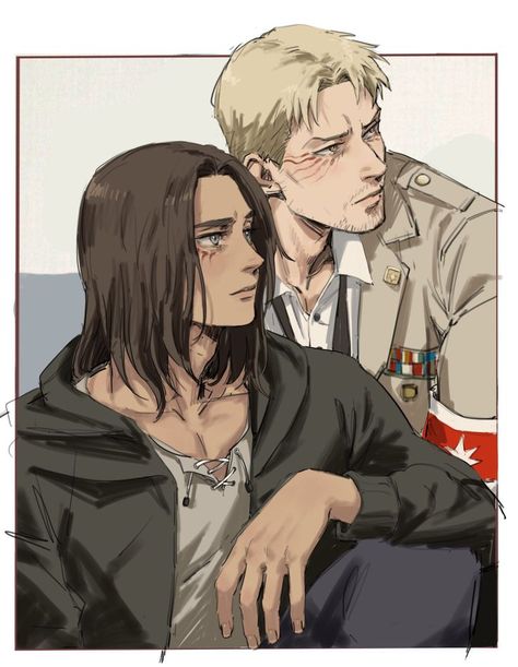 Reiner X Eren, Eren X Reiner, Aot Eren, Eren Aot, Aot Fanart, Reiner Braun, Titan Fanart, Attack On Titan Eren, Attack On Titan Fanart