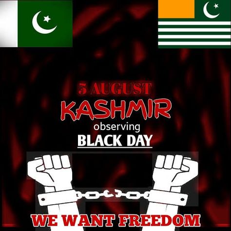 5 August Black Day Kashmir, Kashmir Day, Black Day, 24 October, Name Wallpaper, Jammu And Kashmir, Country Art, Lives Matter, Quick Saves