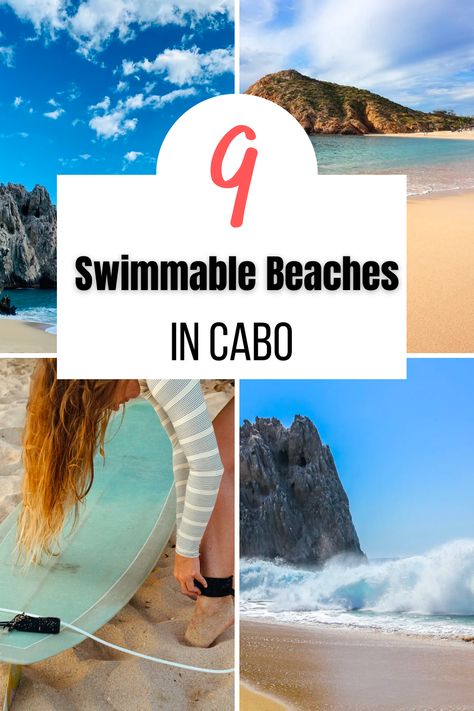 The sparklingly clear waters of Cabo may be beautiful. But when planning a trip to Los Cabos, you need to know that many of its beaches aren’t safe for swimming.So here’s a round-up of the best swimmable beaches in Cabo for you.We’ve also thrown in some safety tips – and we explain the ins-and-outs Cabo Restaurants, Cabo Resorts, Cabo Vacation, Cabo Mexico, San Lucas Mexico, Beach Santa, San Jose Del Cabo, Best Resorts, Planning A Trip