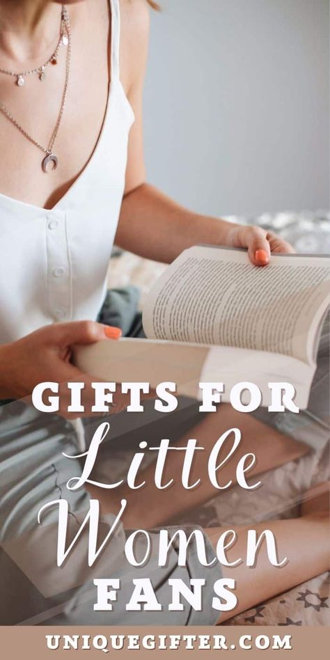 Best Gifts for Fans of Little Women | Little Women Fan Gift Ideas | Little Women Fans | Little Women #LittleWomen #LittleWomenFans #LittleWomenGifts #LittleWomenGiftIdeas Meg March, Women Gift Ideas, Presents Ideas, Superhero Gifts, Gift Suggestions, Little Women, Care Package, Engagement Gifts, Birthday Presents