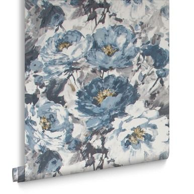 Chelsea Night Sky Wallpaper Blue And Gold Floral Wallpaper, Blue Flower Wallpaper Bedroom, Blue And Gold Flowers Wallpaper, Modern Floral Wallpaper Blue, Blue Floral Wallpaper The Home Depot, Plum Wallpaper, Mustard Wallpaper, Mint Wallpaper, Blush Wallpaper