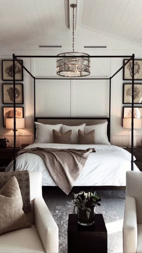 @RoméeVierhuis Bohemian Bedrooms, Four Poster Bed, Four Poster, 아파트 인테리어, Poster Bed, Perfect Bedroom, Barbie Furniture, Master Bedrooms Decor, Modern Bed