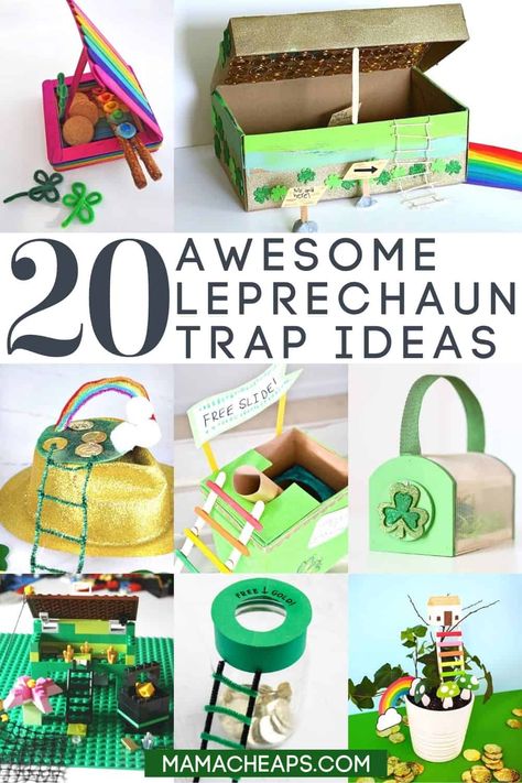 Kindergarten Leprechaun Trap, Leprechaun Trap Ideas, Leprechaun Activities, Leprechaun Trap Project, St Patricks Crafts, St Patricks Day Crafts For Kids, Leprechaun Trap, St Patrick Day Activities, St Patrick's Day Crafts