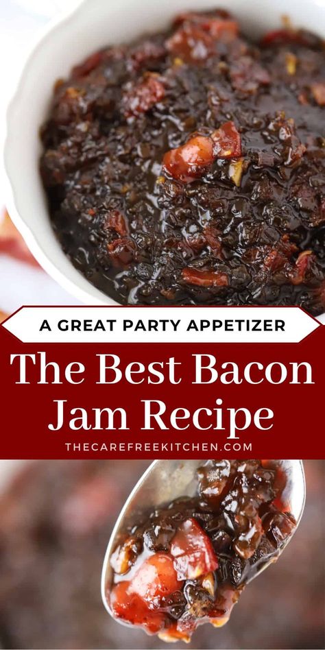 Maple Bacon Jam Recipe, Best Bacon Jam Recipe, Bacon Onion Jam Recipe, Onion Jam Recipe, Bacon Dates, Canned Bacon, Bacon Onion Jam, Bacon Jam Recipe, Homemade Bacon