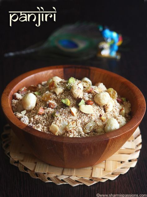 Panjiri recipe, How to make panjiri recipe Panjiri Recipe, Dessicated Coconut, Punjabi Cuisine, Sweet Easy, Snack Prep, Roasted Nuts, Dry Fruits, Recipe Notes, Indian Culture