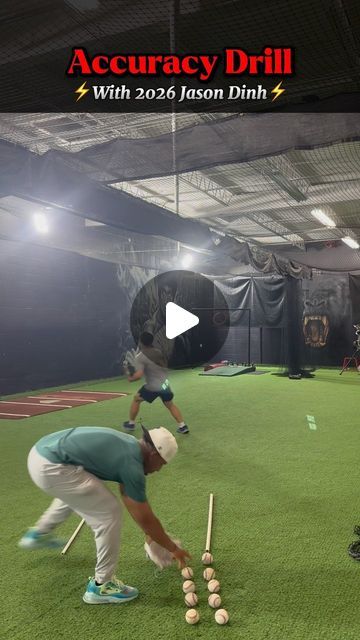 Luis Arias on Instagram: "⚡️Accuracy Drill W/ 2026 Jason Dinh⚡️  How many times did we hit the red ring?   Primeperformancehtx.com  #accuracy #baseball #baseball⚾️ #dailyroutines #redring #drills #baseballdrills #fyp #baseballboys #baseballlife⚾️ #baseballszn #baseballdads #baseballmom⚾️ #softballseason #infielddrills #throwing" Baseball Batting Drills, Baseball Fielding Drills, Baseball Throwing Drills, Baseball Drills At Home, Outfield Drills Baseball, Baseball Workouts, Backyard Baseball, Baseball Drills, Softball Season