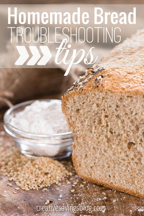 Homemade Bread Troubleshooting Tips Bread Troubleshooting, Basic Sandwich, Sandwich Bread Recipe, Recipe Bread, Sandwich Bread Recipes, Bread Machine Recipes, Delicious Bread, Sandwich Bread, Pastry Recipes