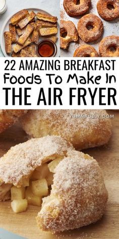 Revolutionize your mornings with these Amazing Breakfast Foods To Make in the Air Fryer, where the magic of air frying transforms breakfast classics into crispy delights. From perfectly golden French toast sticks to fluffy cinnamon rolls, these recipes ensure a quick and delicious start to your day with the ease and efficiency of the air fryer. Air Fryer Breakfast Recipes, Airfryer Breakfast, Air Fryer Breakfast, Doughnut Recipe Easy, Air Fryer Recipes Breakfast, Foods To Make, Air Fryer Recipes Dessert, Air Fryer Cooking Times, French Toast Casserole Recipes